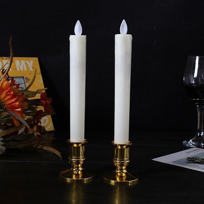 Golden Base LED Candles Christmas Wedding Party Decorat