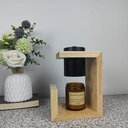 Creative Solid Wood Aromatherapy Wax Lamp Candle Gift Decoration