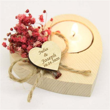 Personalized Wedding Scented Candles With Engraved Names