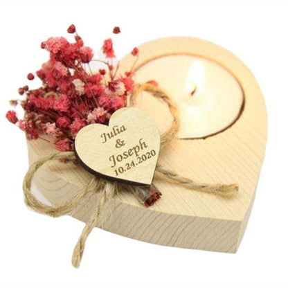 Personalized Wedding Scented Candles With Engraved Names